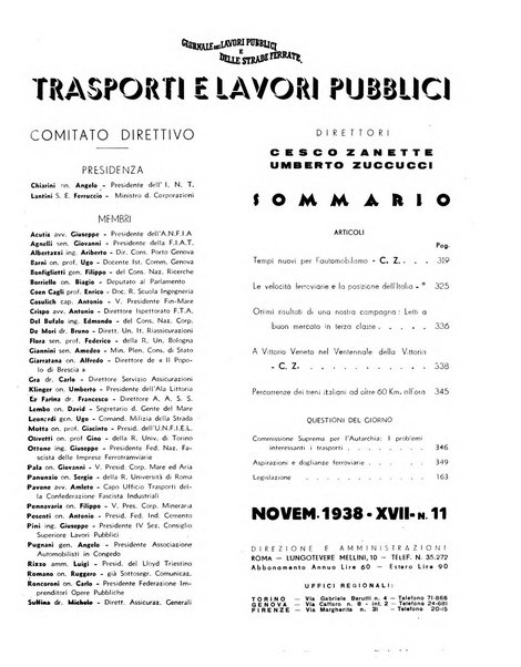 Trasporti e lavori pubblici giornale dei trasporti e dei lavori pubblici