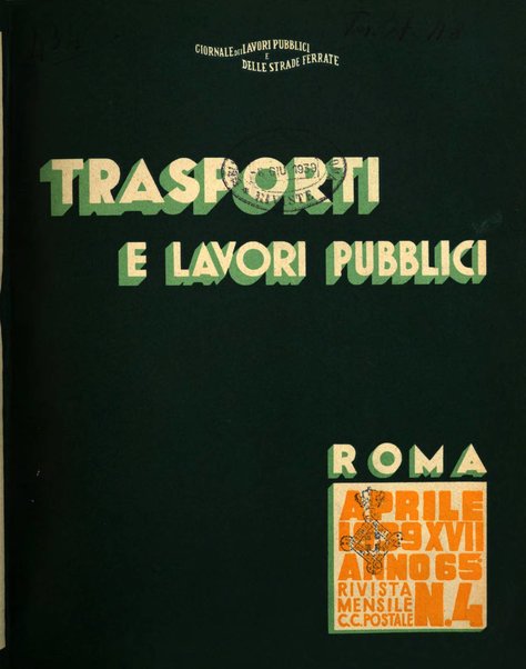 Trasporti e lavori pubblici giornale dei trasporti e dei lavori pubblici