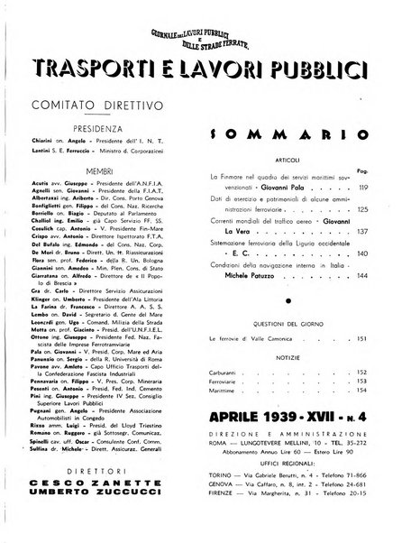 Trasporti e lavori pubblici giornale dei trasporti e dei lavori pubblici