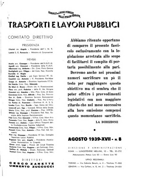 Trasporti e lavori pubblici giornale dei trasporti e dei lavori pubblici