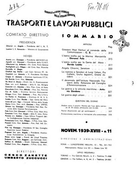 Trasporti e lavori pubblici giornale dei trasporti e dei lavori pubblici