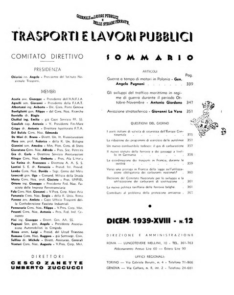 Trasporti e lavori pubblici giornale dei trasporti e dei lavori pubblici