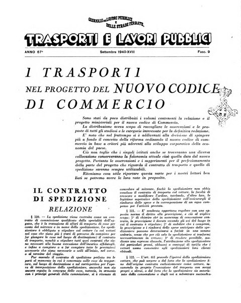 Trasporti e lavori pubblici giornale dei trasporti e dei lavori pubblici