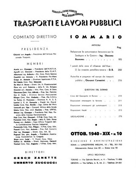 Trasporti e lavori pubblici giornale dei trasporti e dei lavori pubblici