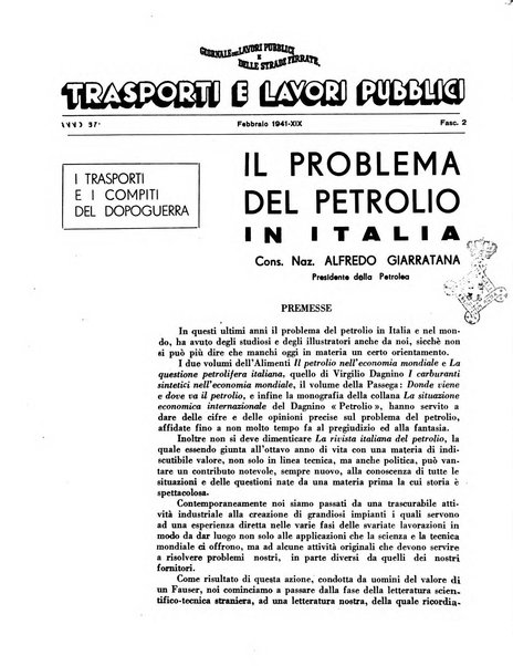 Trasporti e lavori pubblici giornale dei trasporti e dei lavori pubblici