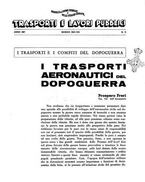 Trasporti e lavori pubblici giornale dei trasporti e dei lavori pubblici