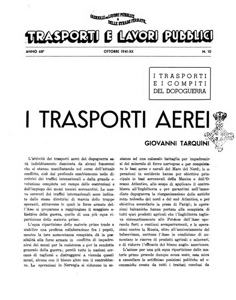 Trasporti e lavori pubblici giornale dei trasporti e dei lavori pubblici