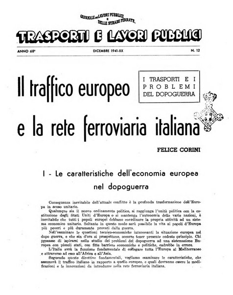 Trasporti e lavori pubblici giornale dei trasporti e dei lavori pubblici