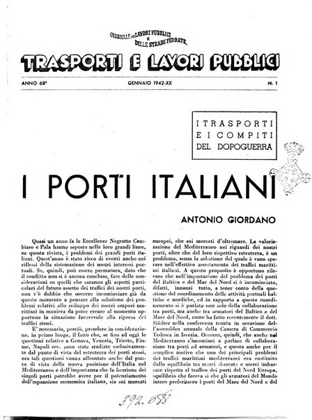 Trasporti e lavori pubblici giornale dei trasporti e dei lavori pubblici