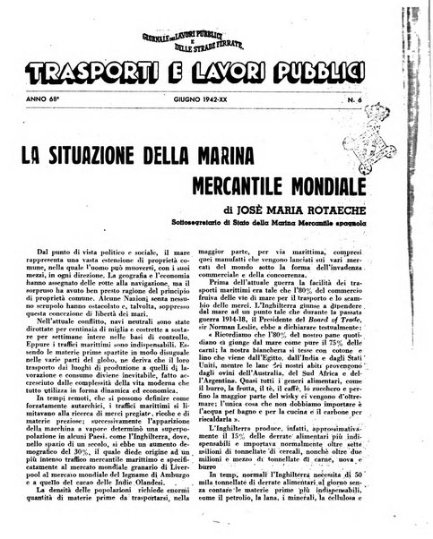 Trasporti e lavori pubblici giornale dei trasporti e dei lavori pubblici