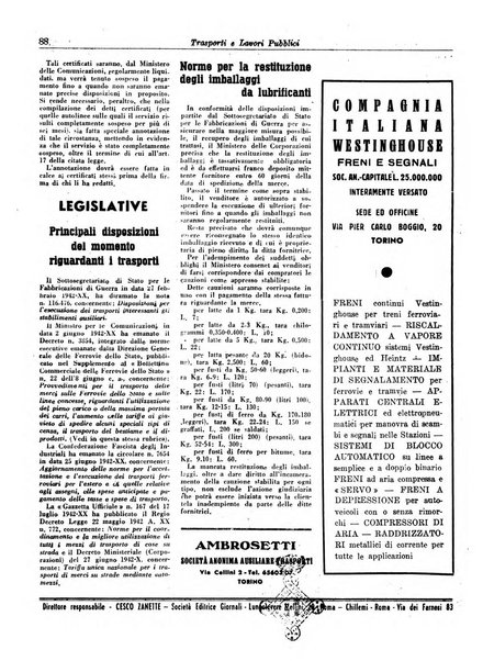 Trasporti e lavori pubblici giornale dei trasporti e dei lavori pubblici