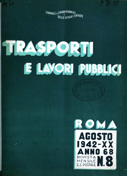 Trasporti e lavori pubblici giornale dei trasporti e dei lavori pubblici