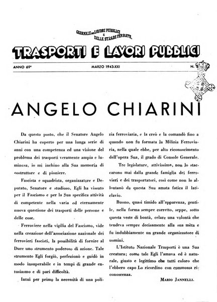 Trasporti e lavori pubblici giornale dei trasporti e dei lavori pubblici