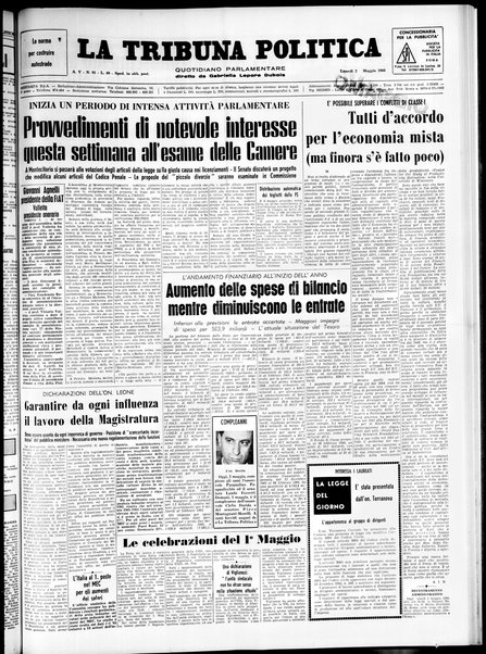 Tribuna politica : quotidiano parlamentare