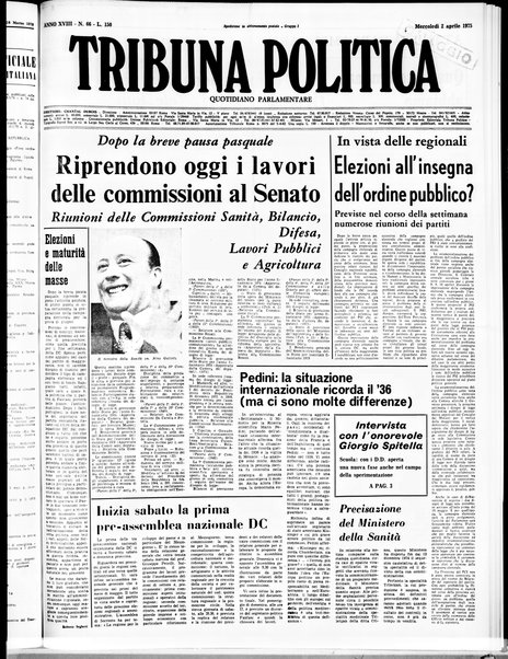 Tribuna politica : quotidiano parlamentare