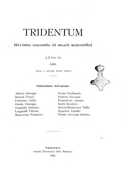 Tridentum rivista bimestrale di studi scientifici