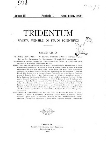 Tridentum rivista bimestrale di studi scientifici