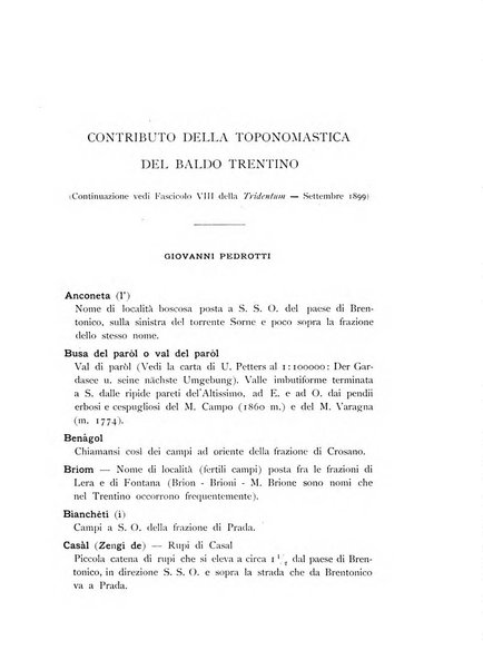 Tridentum rivista bimestrale di studi scientifici