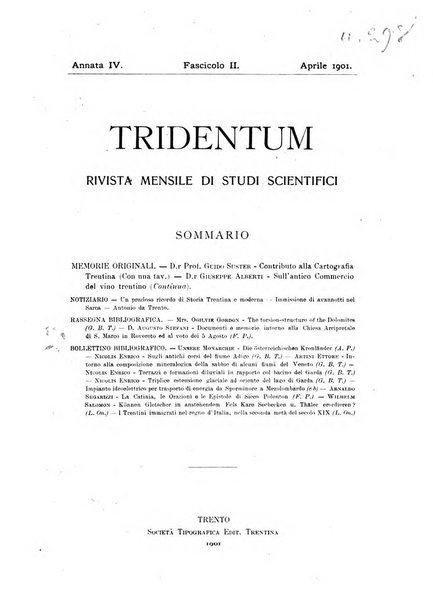 Tridentum rivista bimestrale di studi scientifici