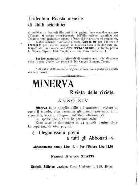 Tridentum rivista bimestrale di studi scientifici