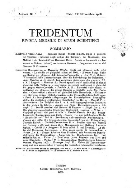 Tridentum rivista bimestrale di studi scientifici