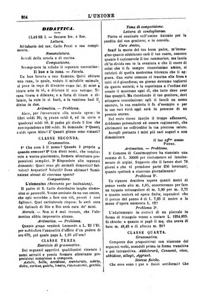L'unione giornaletto didattico-politico degl'insegnanti primari d'Italia