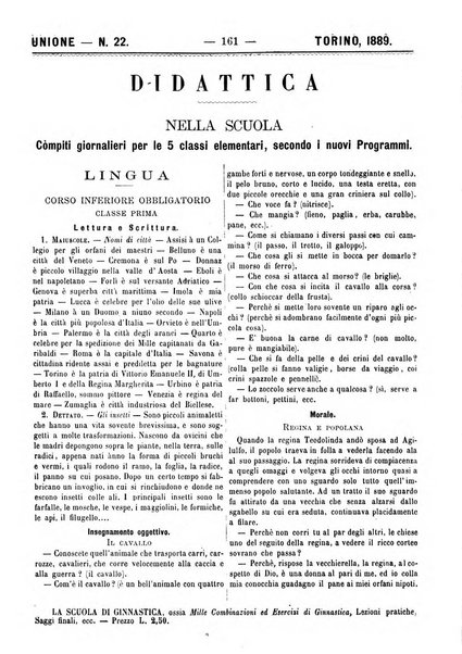 L'unione giornaletto didattico-politico degl'insegnanti primari d'Italia