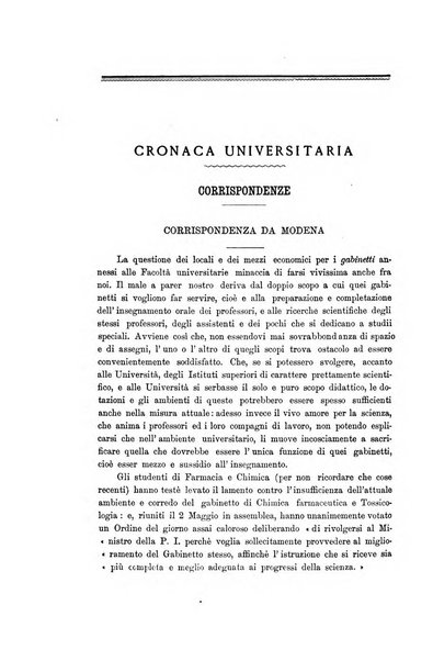 L'unione universitaria periodico mensile tra i professori universitari italiani