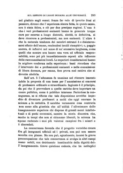 L'unione universitaria periodico mensile tra i professori universitari italiani