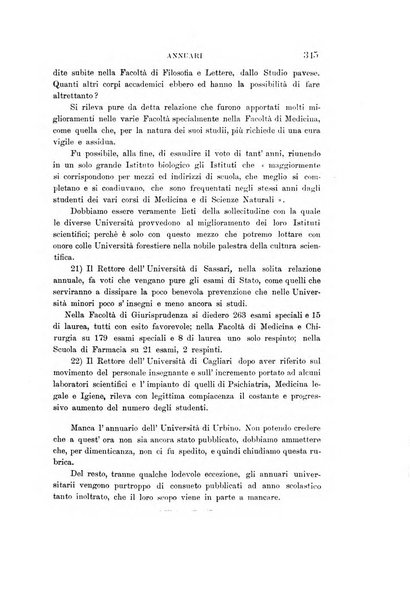 L'unione universitaria periodico mensile tra i professori universitari italiani