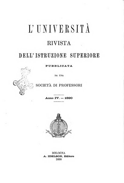 L'Universita rivista dell'istruzione superiore