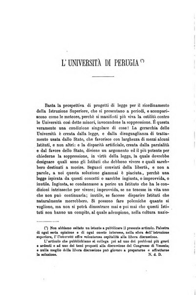 L'Universita rivista dell'istruzione superiore