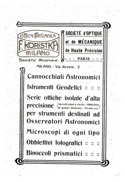 Urania saggi di astronomia popolare e scienze affini