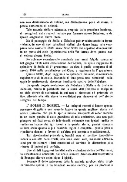 Urania saggi di astronomia popolare e scienze affini