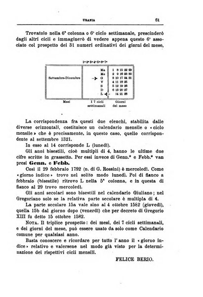 Urania saggi di astronomia popolare e scienze affini