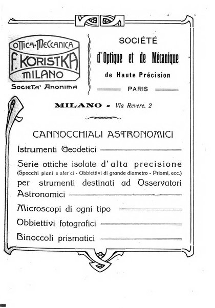 Urania saggi di astronomia popolare e scienze affini