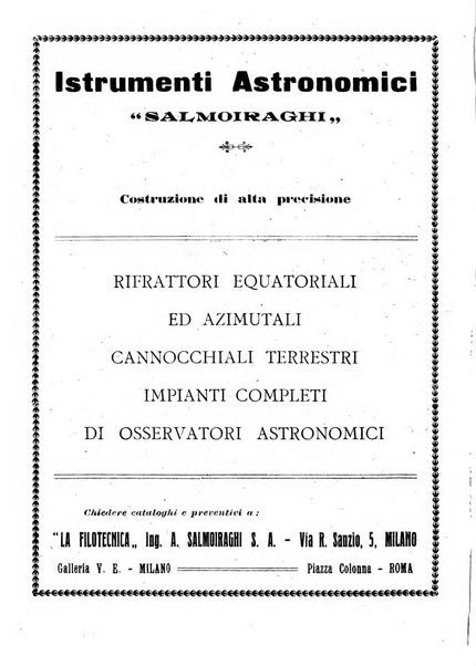 Urania saggi di astronomia popolare e scienze affini