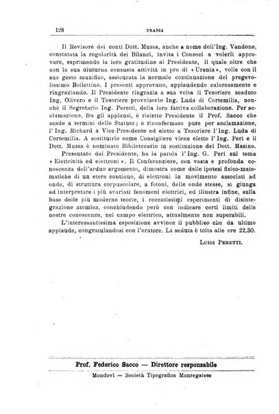 Urania saggi di astronomia popolare e scienze affini