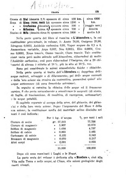 Urania saggi di astronomia popolare e scienze affini