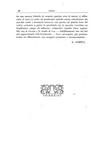 Urania saggi di astronomia popolare e scienze affini