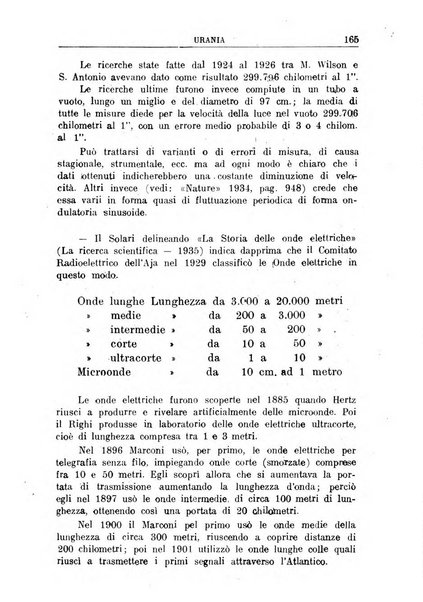 Urania saggi di astronomia popolare e scienze affini