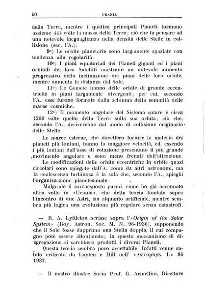 Urania saggi di astronomia popolare e scienze affini