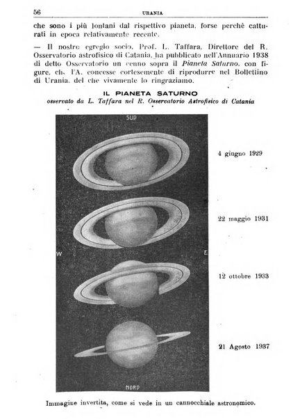 Urania saggi di astronomia popolare e scienze affini