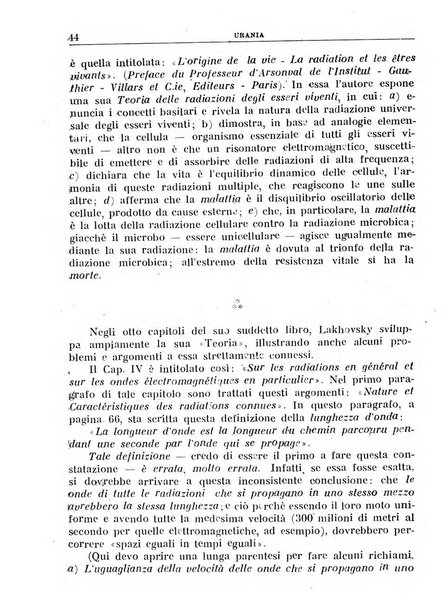 Urania saggi di astronomia popolare e scienze affini