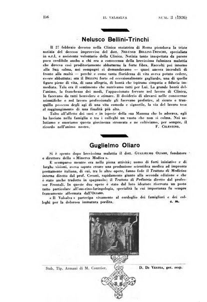 Il Valsalva rivista mensile di oto-rino-laringojatria