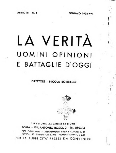 La verita rivista mensile di politica