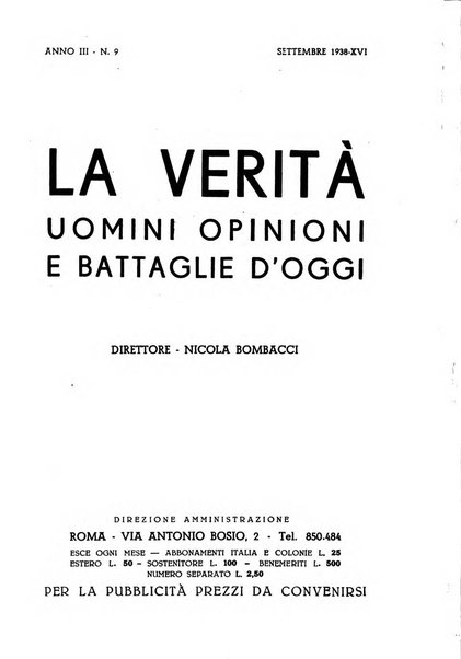 La verita rivista mensile di politica