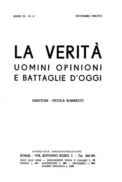 La verita rivista mensile di politica