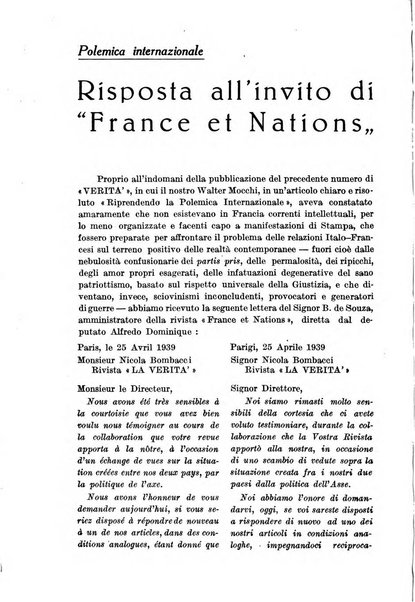 La verita rivista mensile di politica