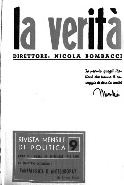 La verita rivista mensile di politica